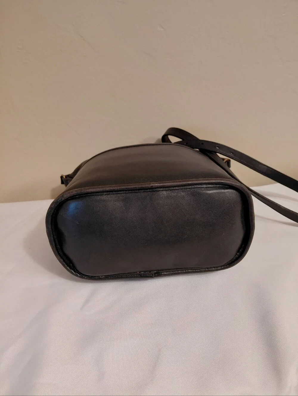 Coach Vintage Bleecker Bucket Bag, Black Leather.